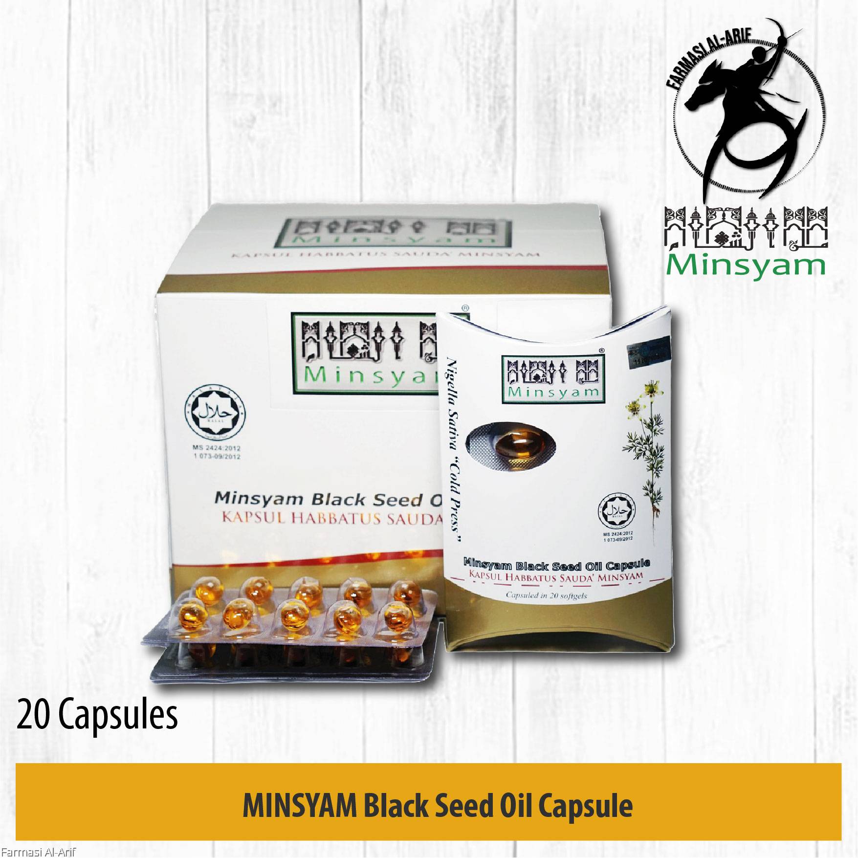 Minsyam Black Seed Oil Capsule 20's