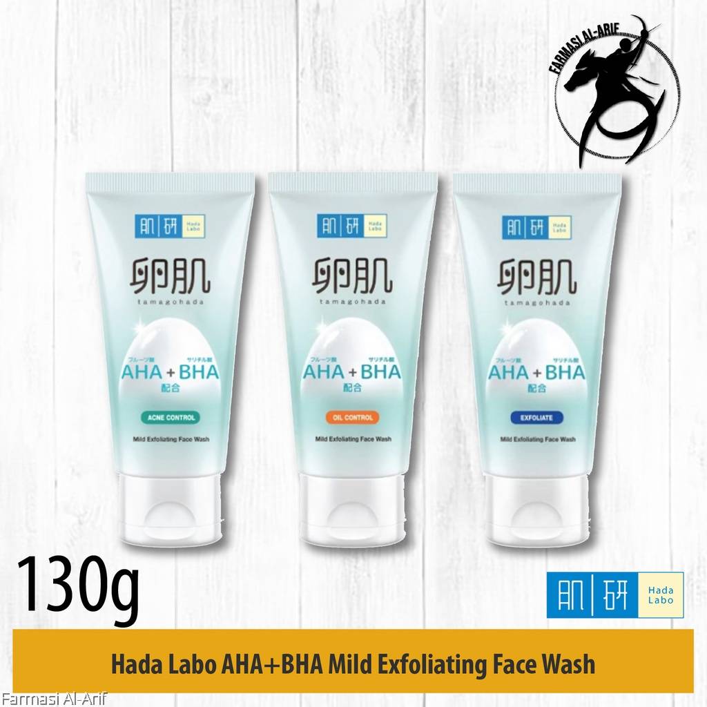 Hada Labo AHA+BHA Mild Exfoliating Face Wash (130g)