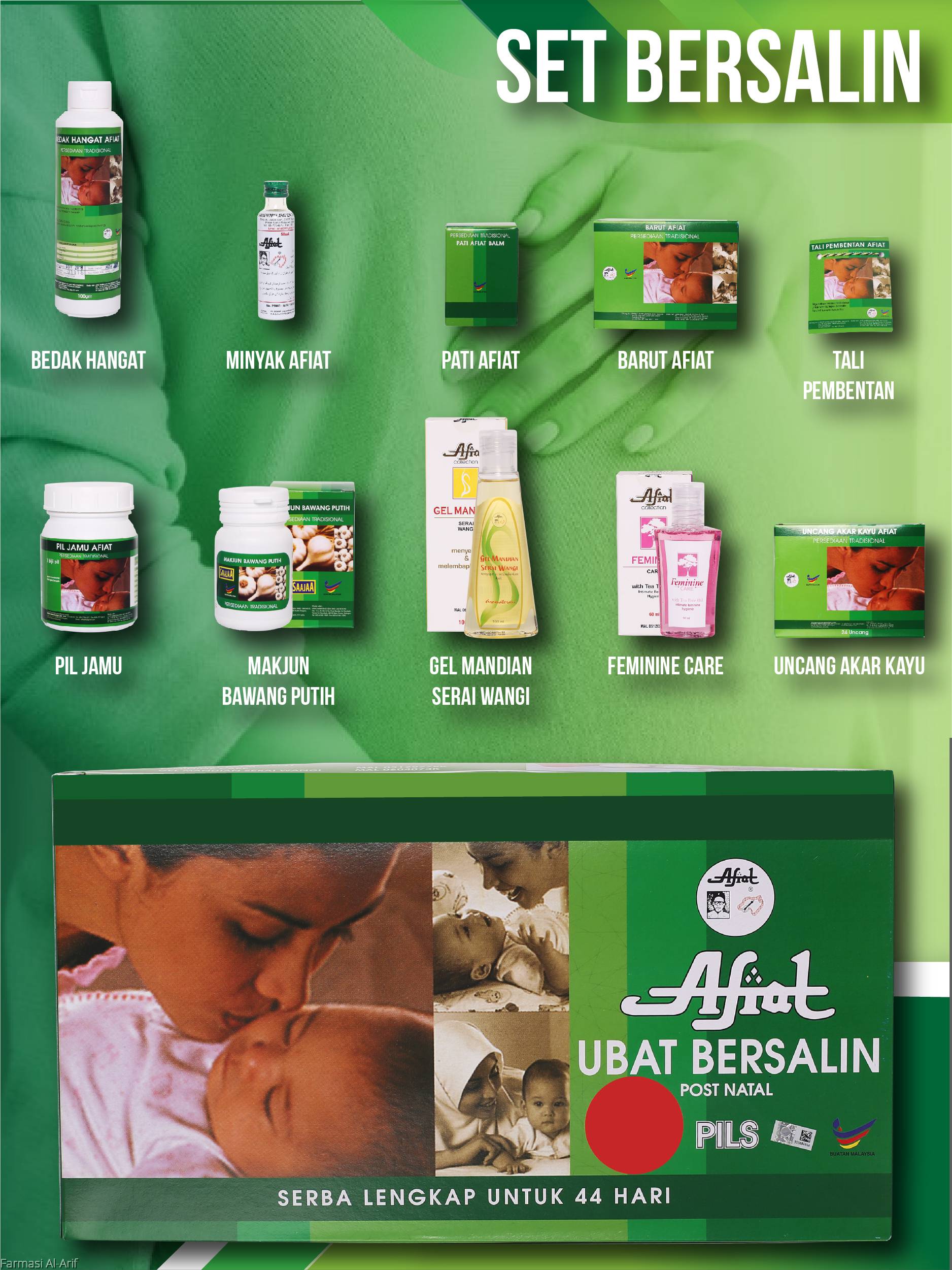 Maternity Gift Set (Set Bersalin Afiat)