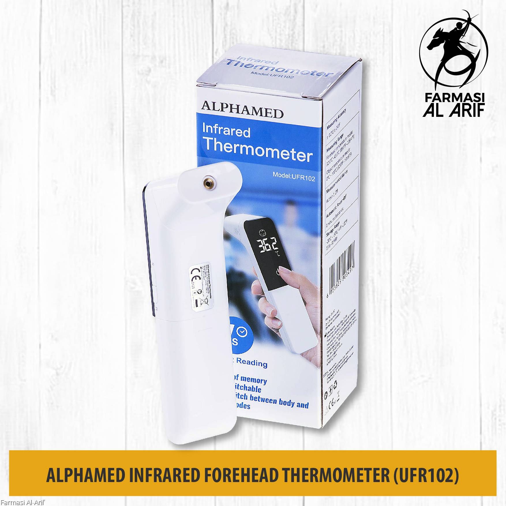 ALPHAMED Infrared Forehead Thermometer (UFR102)