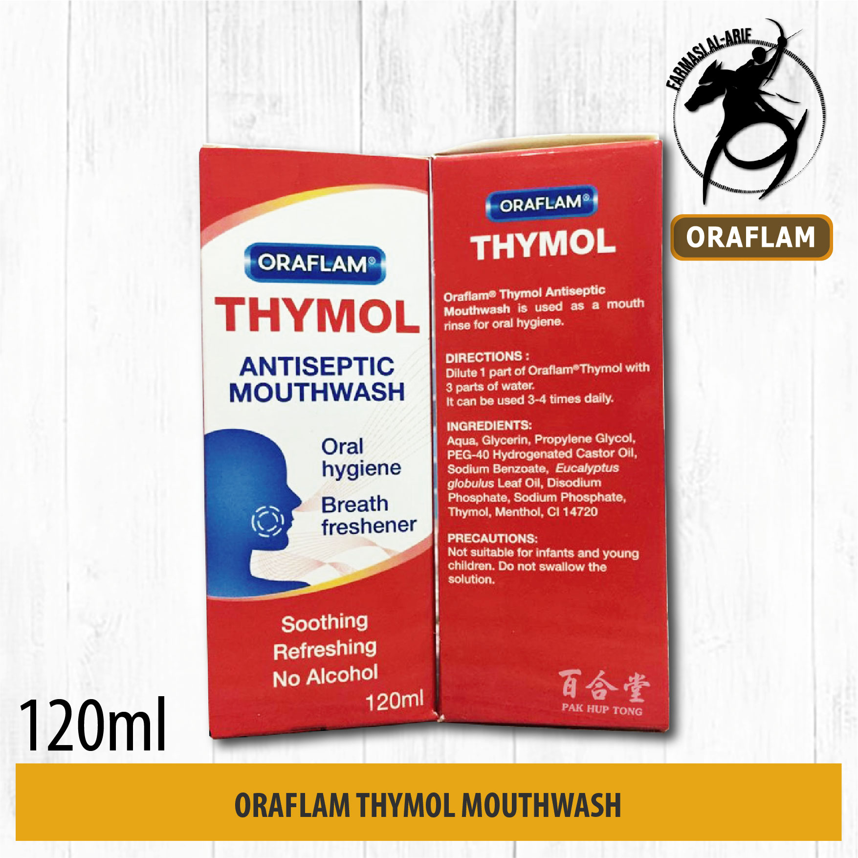 ORAFLAM THYMOL MOUTHWASH 120ML