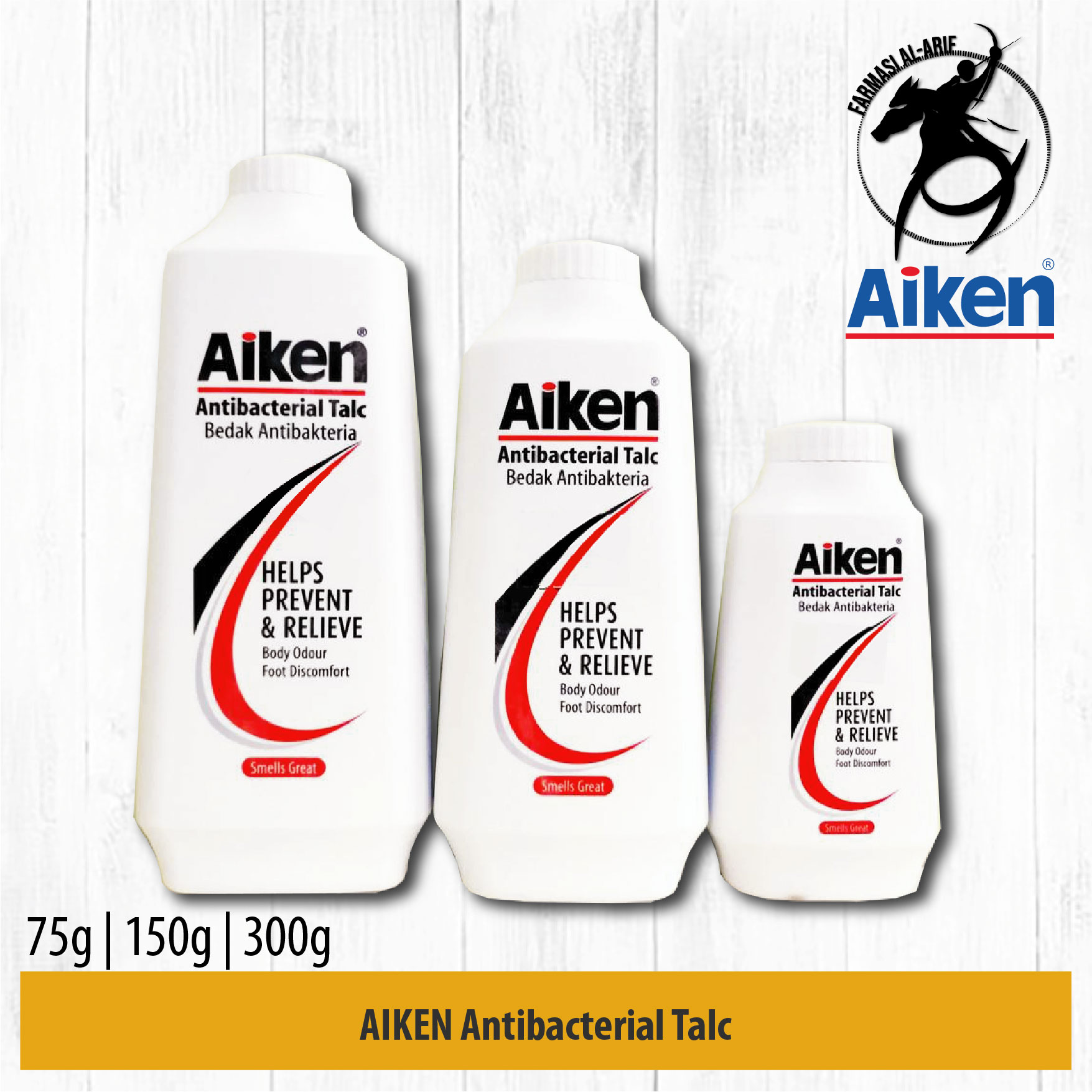 AIKEN ANTIBACTERIAL TALC