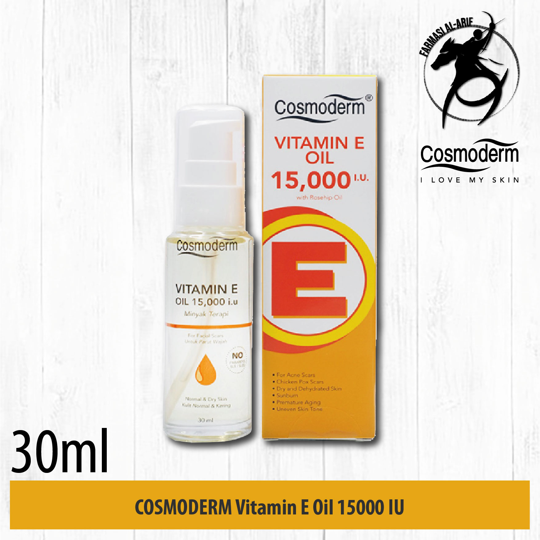COSMODERM Vitamin E Oil 15000 IU 30ml