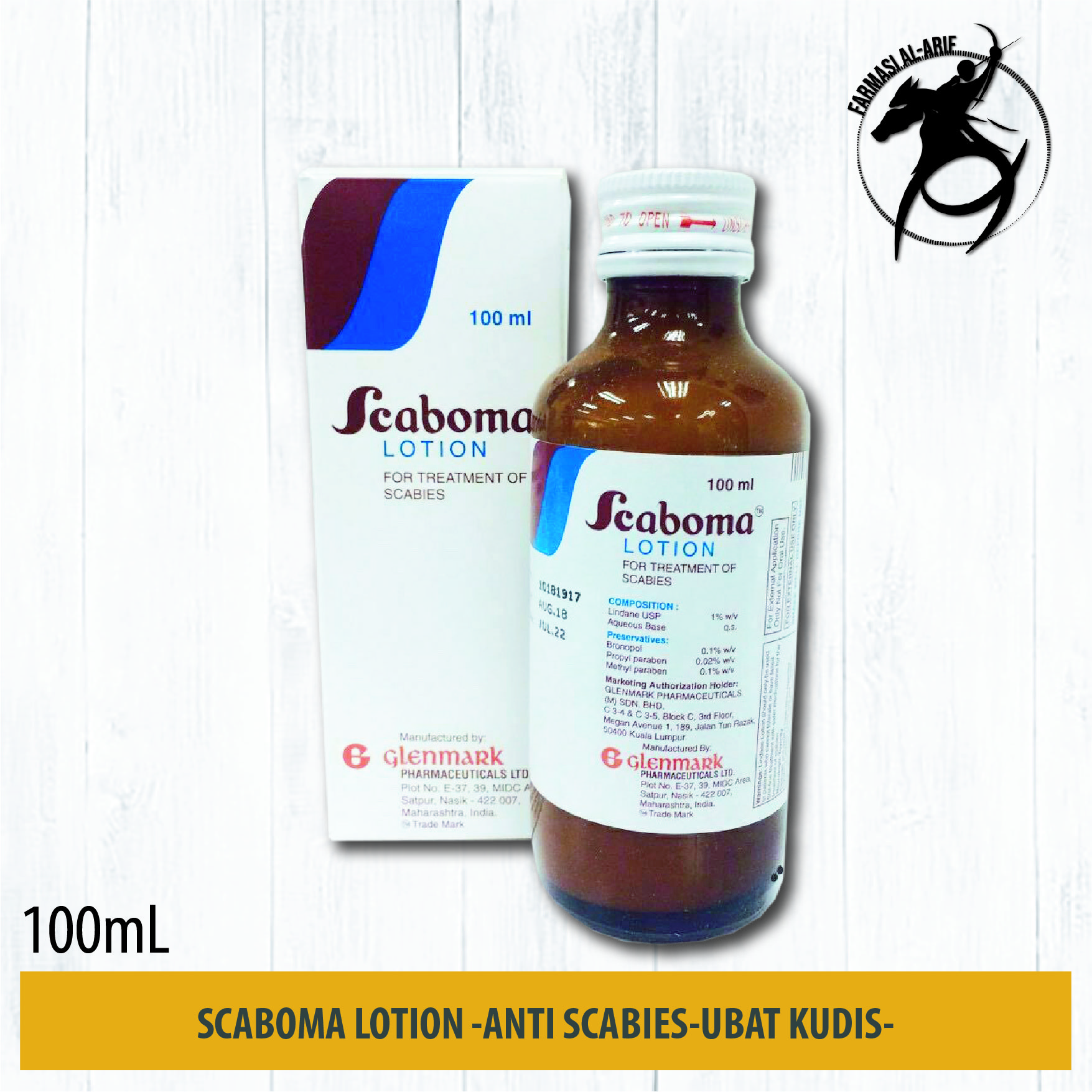 SCABOMA LOTION 100ML ANTI SCABIESUBAT KUDIS