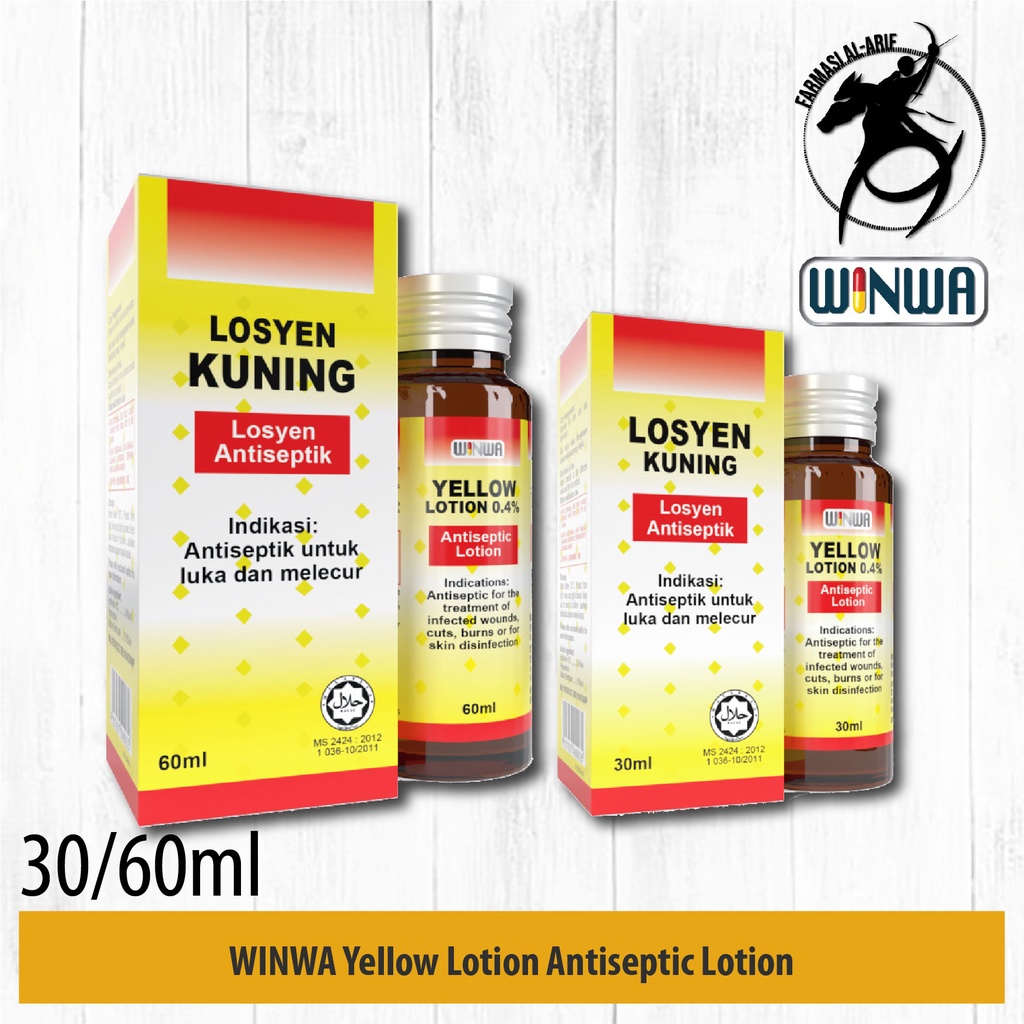 WINWA YELLOW LOTION ANTISEPTIC LOTION 30ML/60ML (LOSYEN KUNING)