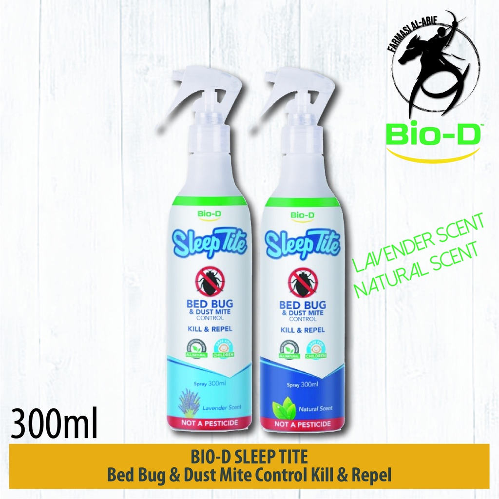 BioD Sleep Tite Bed Bug & Dust Mite Control Kill Repel 300ml [Natural