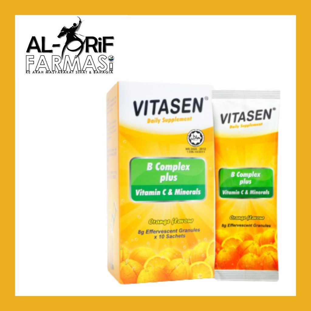 Vitasen B Complex Plus Vitamin C & Minerals - 10's