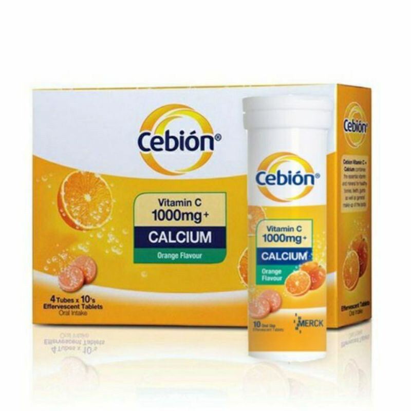 Cebion Vitamin C + Calcium Effervescent Tablet 10`s